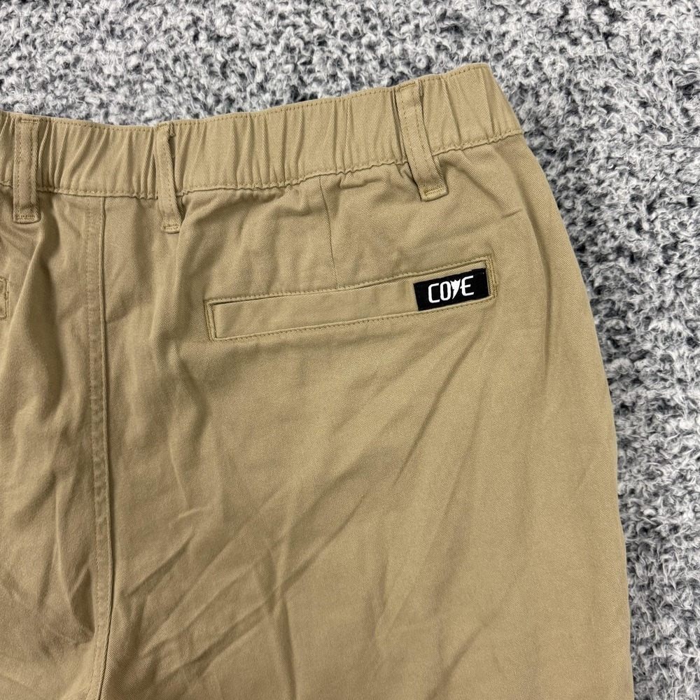 Cove Pants Mens 38x34 Beige Chino Slim Fit Elastic Waist Stretch Casual - Picture 8 of 13
